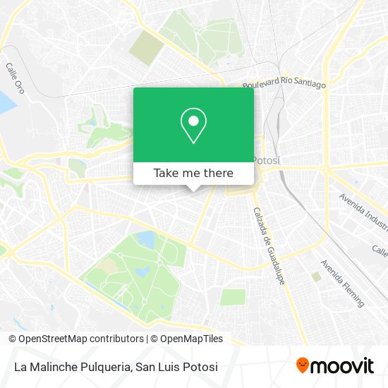 Mapa de La Malinche Pulqueria