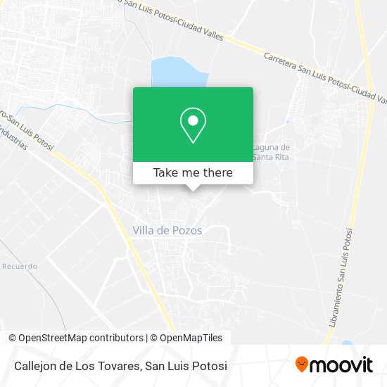 Mapa de Callejon de Los Tovares