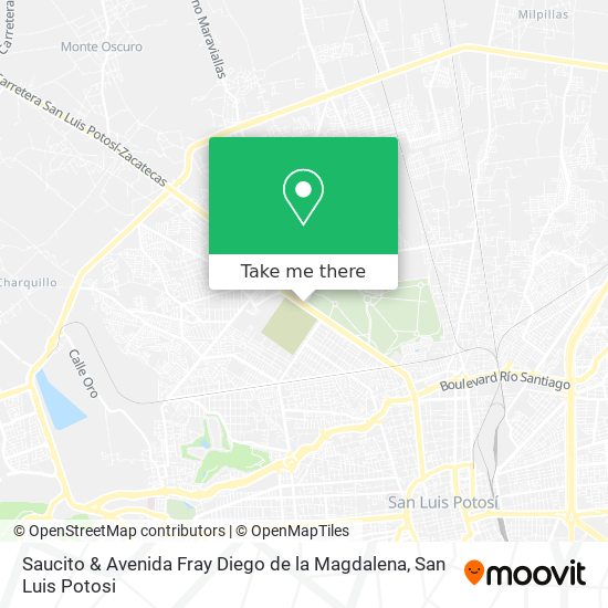 Mapa de Saucito & Avenida Fray Diego de la Magdalena