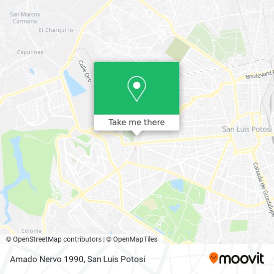 Mapa de Amado Nervo 1990