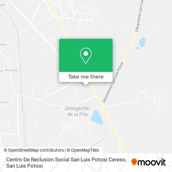 Centro De Reclusión Social San Luis Potosí Cereso map