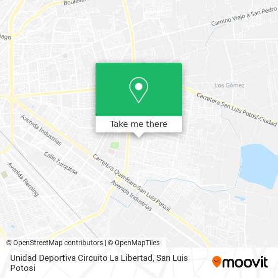 Mapa de Unidad Deportiva Circuito La Libertad