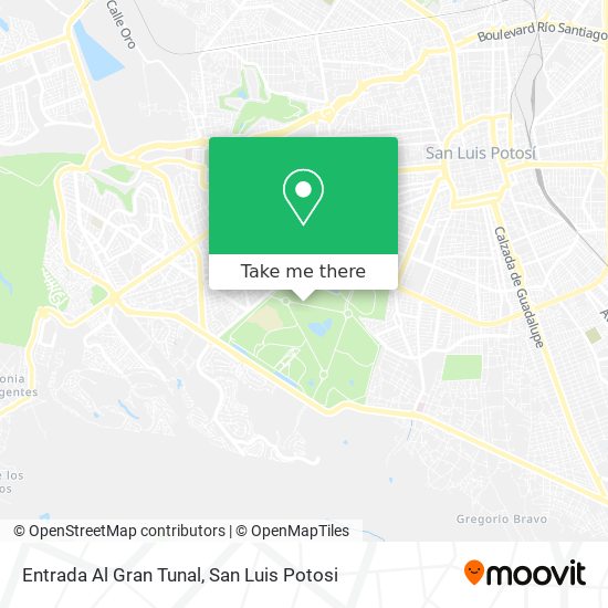 Entrada Al Gran Tunal map