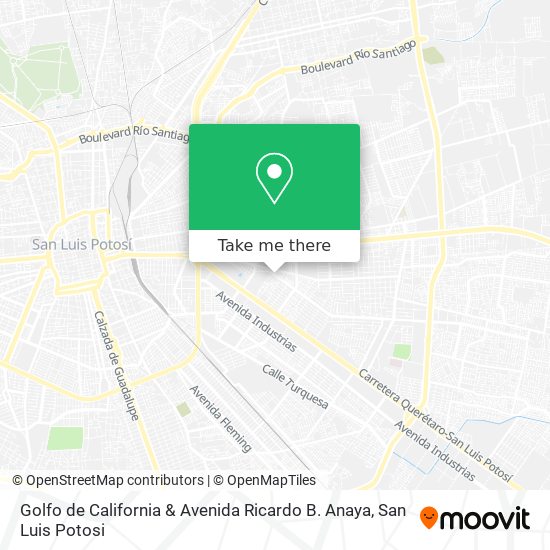 Golfo de California & Avenida Ricardo B. Anaya map