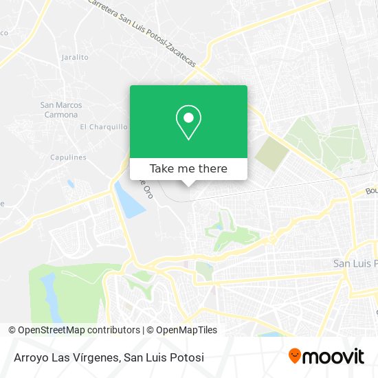 Arroyo Las Vírgenes map