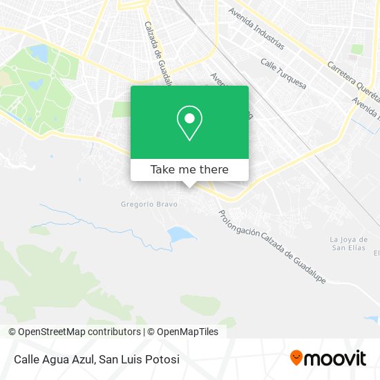 Calle Agua Azul map