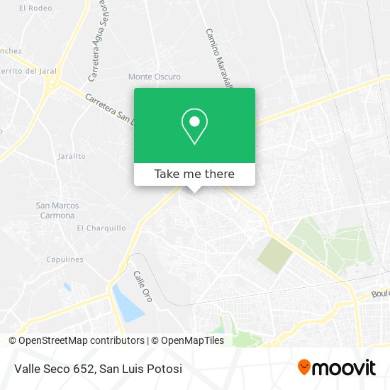 Valle Seco 652 map