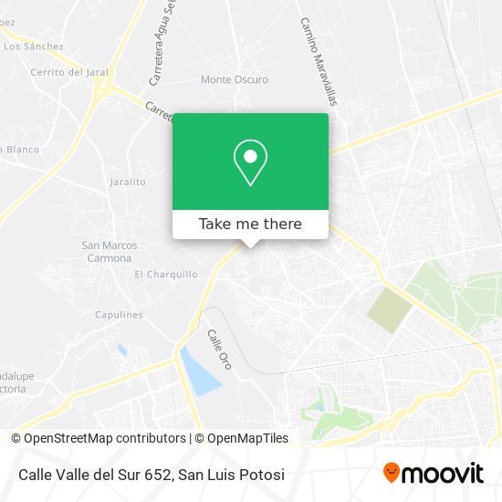 Mapa de Calle Valle del Sur 652