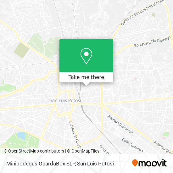 Minibodegas GuardaBox SLP map