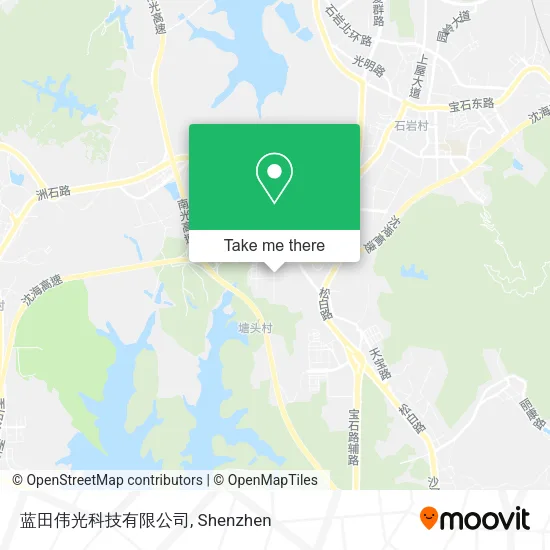 蓝田伟光科技有限公司 map