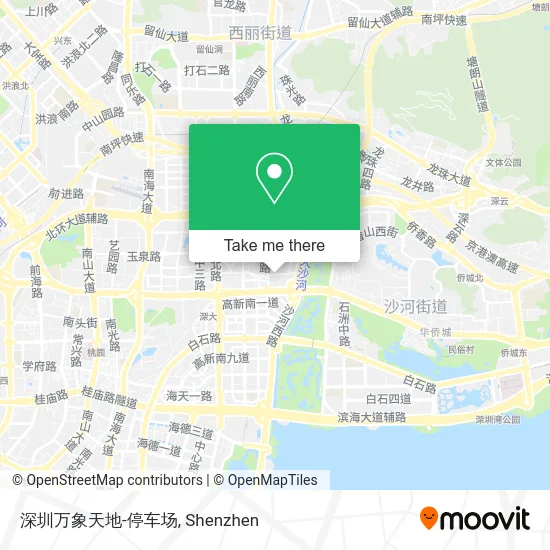 深圳万象天地-停车场 map