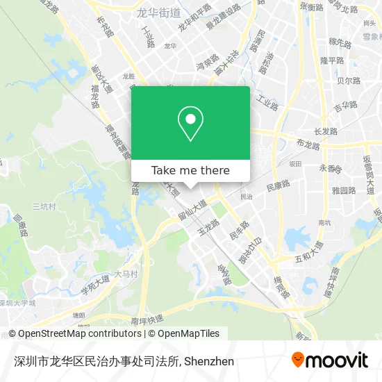 深圳市龙华区民治办事处司法所 map