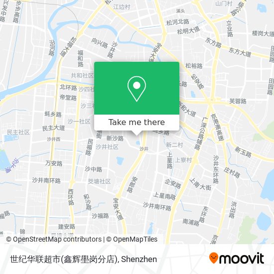 世纪华联超市(鑫辉壆岗分店) map