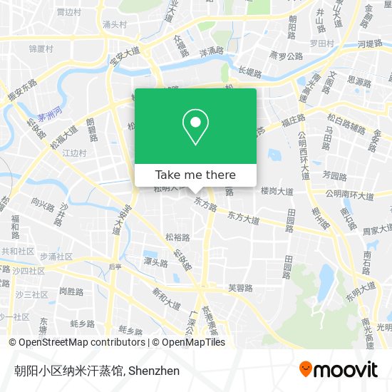 朝阳小区纳米汗蒸馆 map