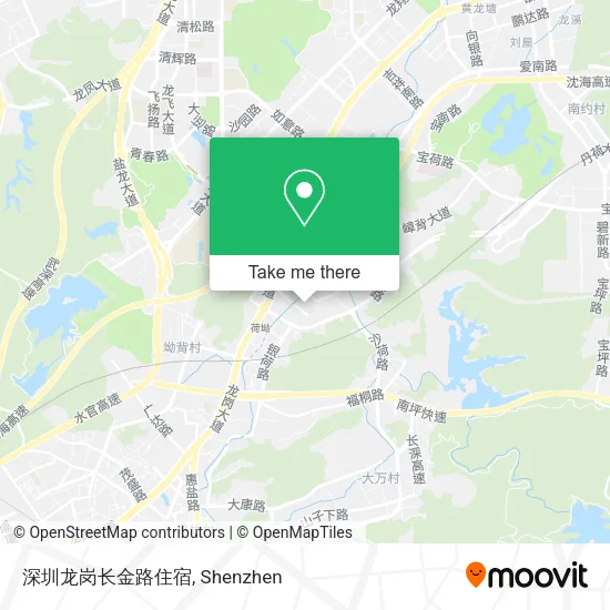 深圳龙岗长金路住宿 map