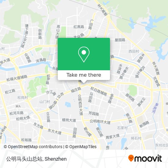 公明马头山总站 map