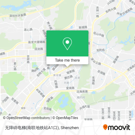 无障碍电梯(南联地铁站A1口) map