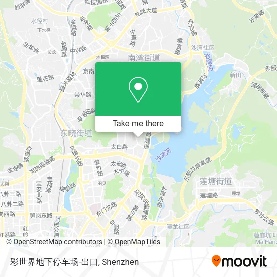 彩世界地下停车场-出口 map