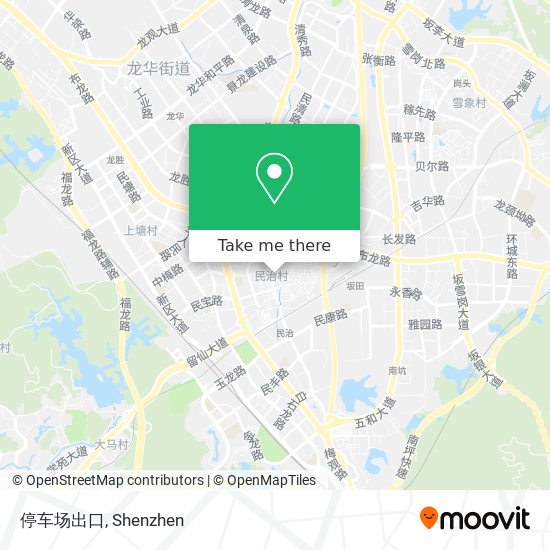 停车场出口 map