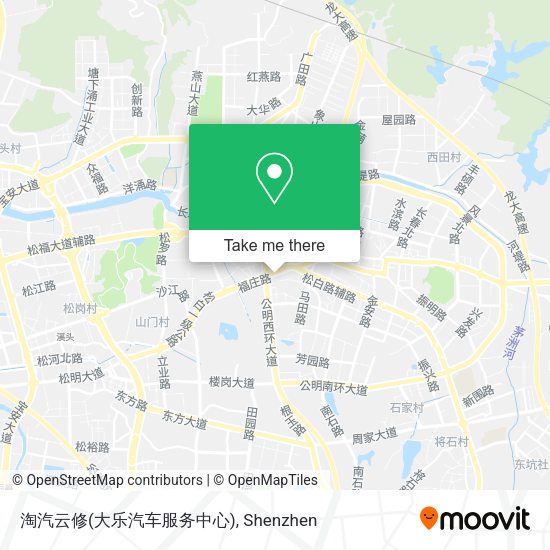 淘汽云修(大乐汽车服务中心) map