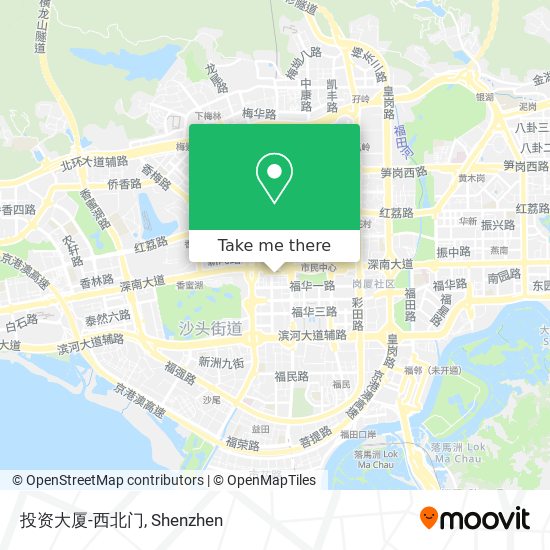 投资大厦-西北门 map
