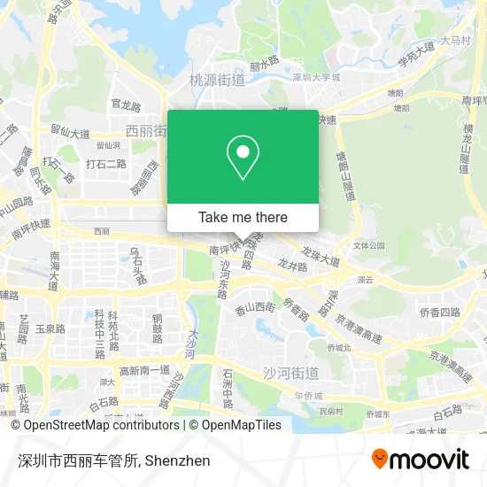 深圳市西丽车管所 map