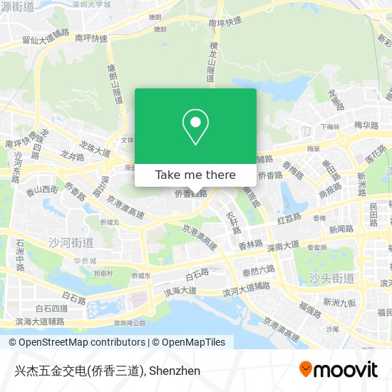 兴杰五金交电(侨香三道) map