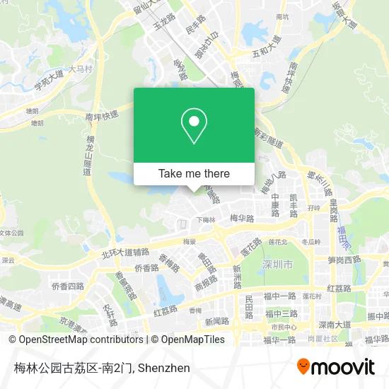 梅林公园古荔区-南2门 map