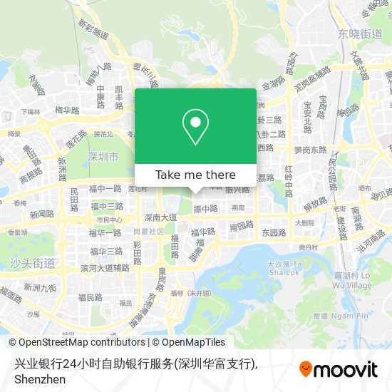 兴业银行24小时自助银行服务(深圳华富支行) map