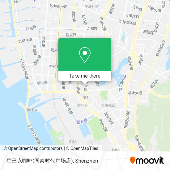 星巴克咖啡(同泰时代广场店) map