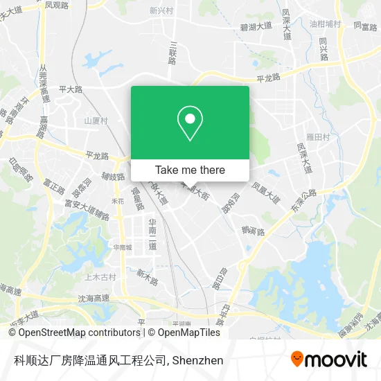 科顺达厂房降温通风工程公司 map
