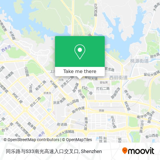 同乐路与S33南光高速入口交叉口 map