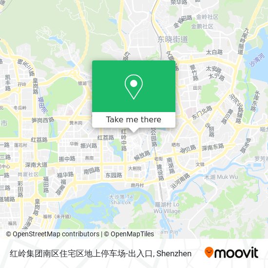 红岭集团南区住宅区地上停车场-出入口 map