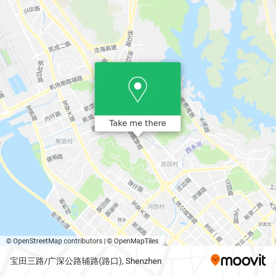 宝田三路/广深公路辅路(路口) map