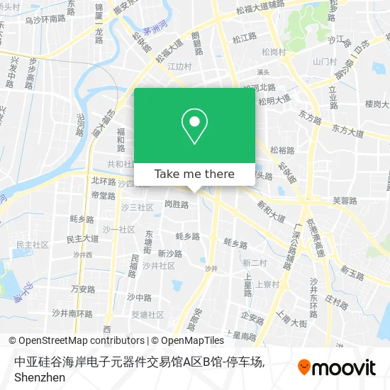 中亚硅谷海岸电子元器件交易馆A区B馆-停车场 map