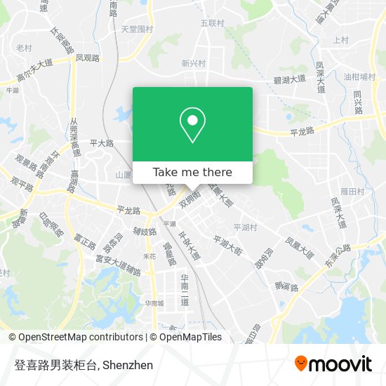 登喜路男装柜台 map