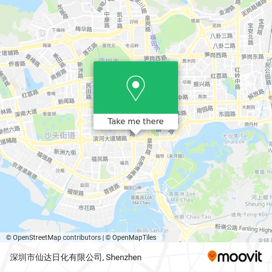 深圳市仙达日化有限公司 map