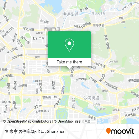 宜家家居停车场-出口 map