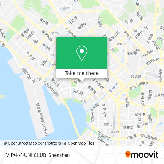 VIP中心UNI CLUB map