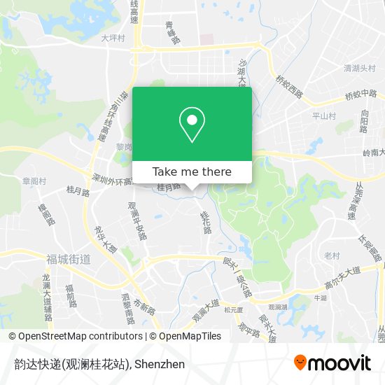韵达快递(观澜桂花站) map