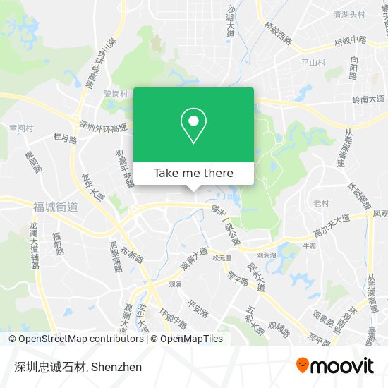 深圳忠诚石材 map