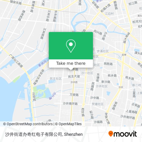 沙井街道办奇红电子有限公司 map
