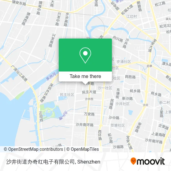 沙井街道办奇红电子有限公司 map