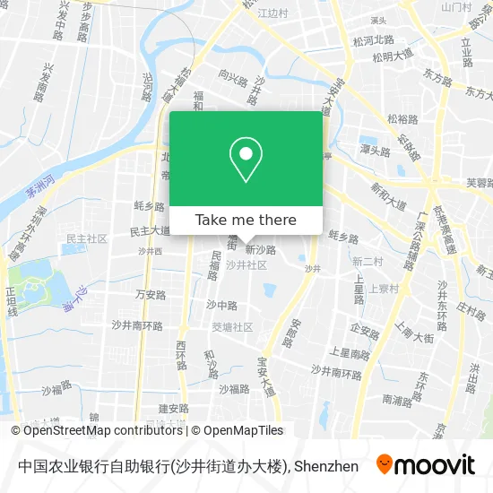 中国农业银行自助银行(沙井街道办大楼) map