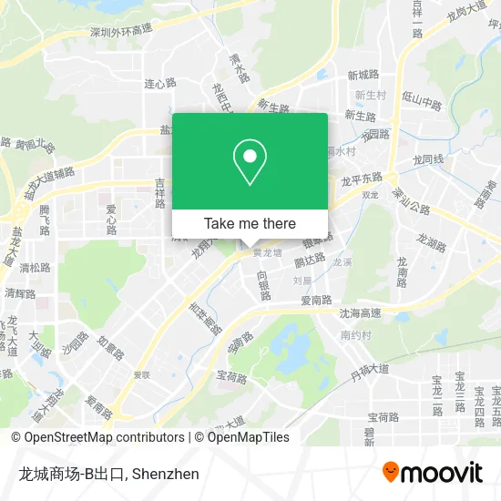 龙城商场-B出口 map