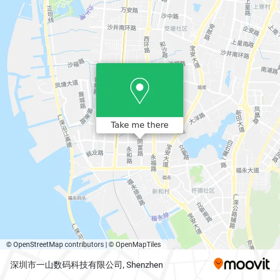 深圳市一山数码科技有限公司 map