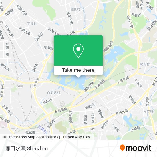 雁田水库 map