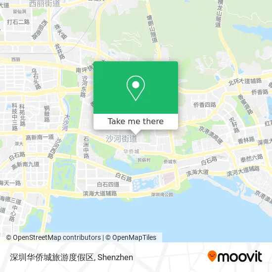 深圳华侨城旅游度假区 map