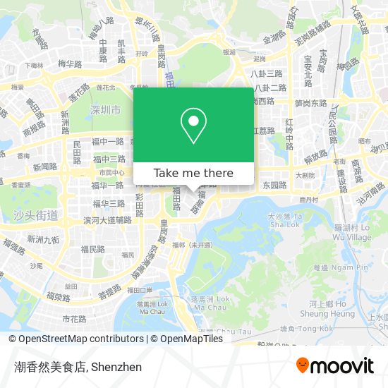 潮香然美食店 map
