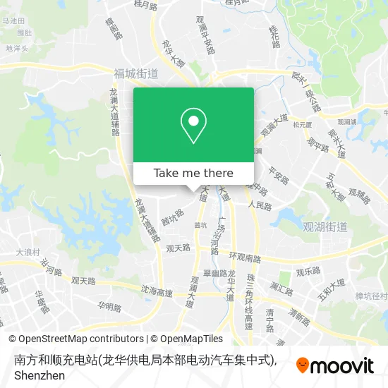 南方和顺充电站(龙华供电局本部电动汽车集中式) map